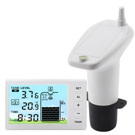 Wireless Ultrasonic Water Tank Level Indicator with Temperature Sensor and Time Display