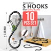 WHITECLOUDZ 10Pack Heavy Duty S Hooks for Hanging with Safety