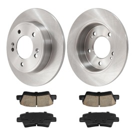 KAX Rear Brake Kit, OE Brake Rotors and Ceramic Brake Pads | Fits Kia Forte 2014-2016, Hyundai Veloster 2012-2016, Hyundai Elantra GT 2013-2016, Kia Forte5 2014-2016, Kia Forte Koup 2014-2016