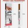 2 PCS Brown Eyebrow Pen and Eyebrow Gel 2-in-1, Brow