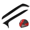 2pcs Rear Back Window Side Spoiler Glossy Black Maintenance Replacement