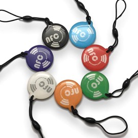 7 X NFC Tags | NXP Chip NTAG213 | 144 Bytes Memory | mixed colours| Hang Round | round coloured Hnagtags | High Scan Strength | Waterproof