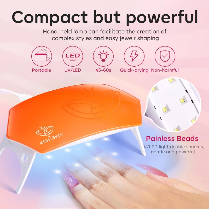 Modelones 133pcs Poly Extension Gel Nail Kit, 32 Colors All