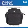 Days Wheelchair Bag with Crutch Pocket, 27L, Black