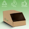 On1shelf® 10pcs Stackable Cardboard Boxes, Corrugated Storage Bins, Pantry Organiser