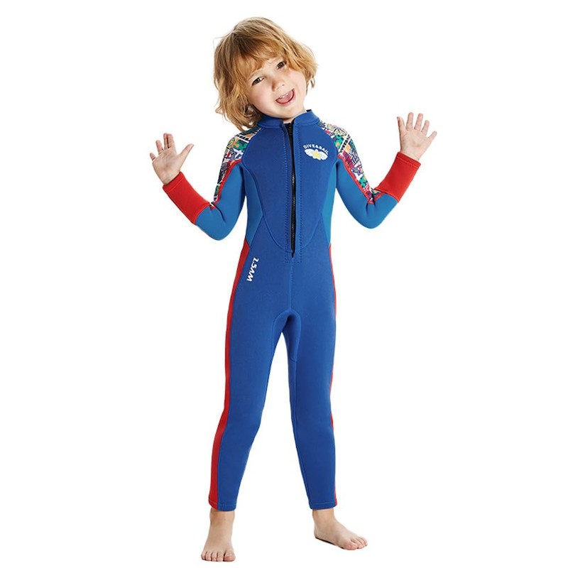 Mingzhe Boys 2.5mm Neoprene Keep Warm Wetsuit UV Protection Swimsuits