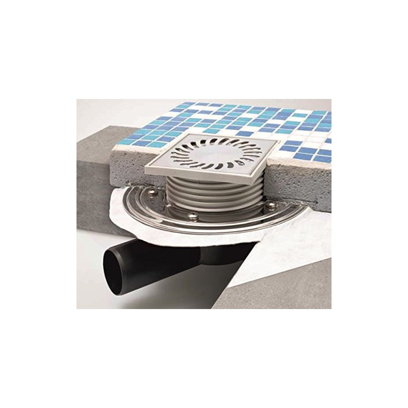 Vertical floor White Black Stainless Steel Shower Drain Bathroom Drain