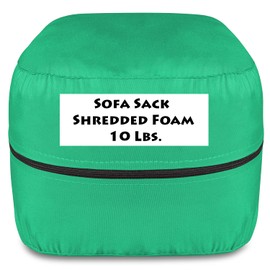 Sofa Sack Shredded Foam Refill: Memory Foam Filling Refill for Bean Bags, Dog Beds and Pillows, 10lbs, Multi-Color