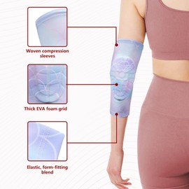 TUOY Elbow Pads Padded Elbow Arm Protection Football Elbow Padding- Youth/Adult Size (1 Pair)