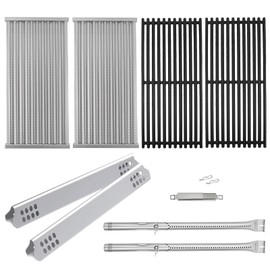 BBQration G362-2100-W1 Grill Replacement Kit for Charbroil TRU-Infrared 463642316 463644220 463632320 463675016 463644220 463245518, Grill Grate, Heat Plates and Burner Kit for Charbroil 466642416