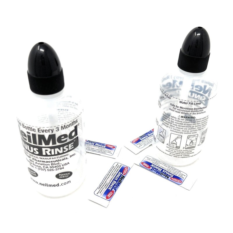 NeilMed Sinus Rinse 2 Bottles 8 oz + 4 Packet