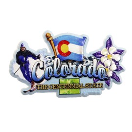 Colorado State Elements Fridge Collectible Souvenir Magnet