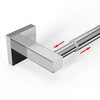 MIROAMZ Towel Bar, Adjustable 12.7inch to 23.2inch Wall Mounted Towel