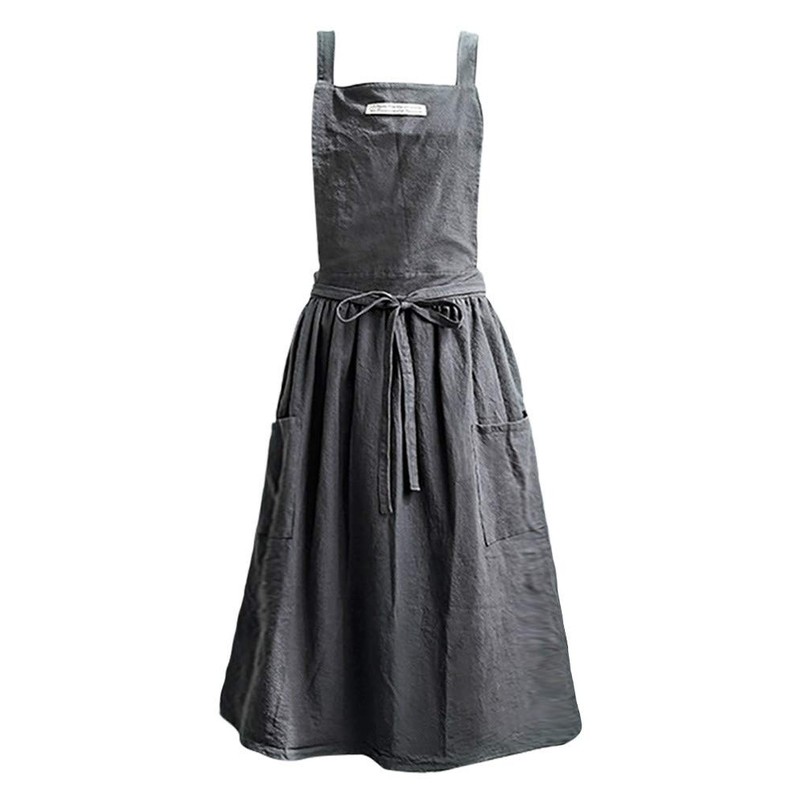 Nanxson CF3094 Women's Cotton Linen Apron Cooking Kitchen Apron Bib