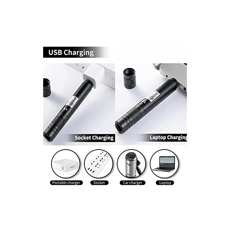 Linterna de caza de alta potencia de largo alcance USB