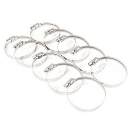 Ramair Filters WD070W2-10PK Stainless Steel W2 Worm Drive Clip, 50-70 mm, Set of 10