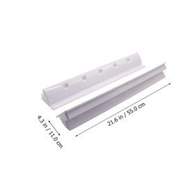 Cabilock 2pcs Solar Panel Side Mounting Brackets Marine Caravan Motorhome RV Solar Panel Side Mount Brackets Roof Installation Clamps White