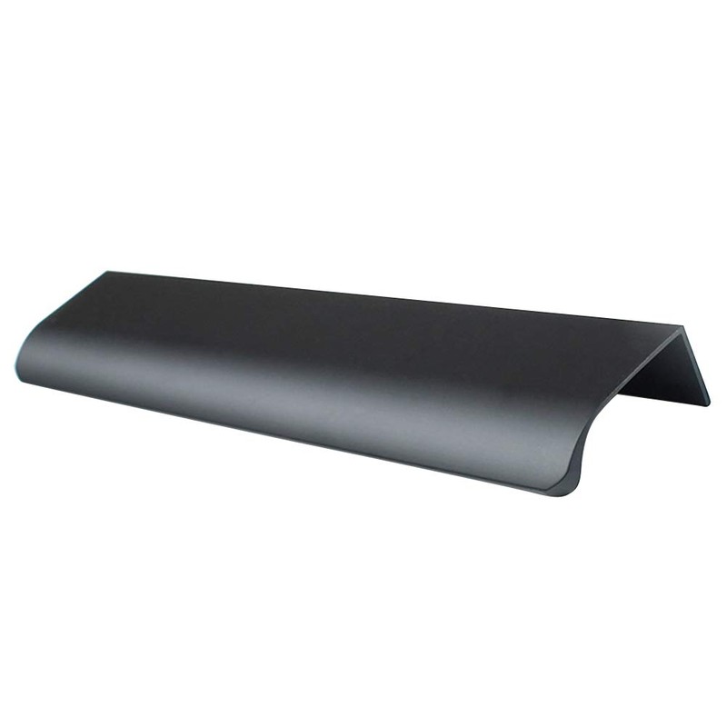 MOVKZACV Black Drawer Pulls, Finger Edge Pull Concealed Handle,Modern Style