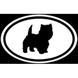 Ranger Products Westie West Highland Terrier Sticker Dog Puppy Decal - Die Cut Vinyl Decal for Windows, Cars, Trucks, Tool Boxes, laptops, MacBook - virtually Any Hard, Smooth Surface