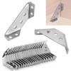 KtbeYTi 22 PCS Corner Bracket Stainless Steel Furniture Corner Connector