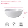 ZAINCA Melamine Cereal Bowls, Salad Bowls Soup Bowls, Shatter Resistant,