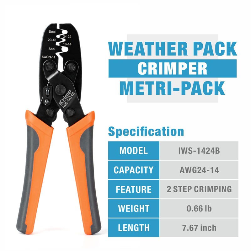 iCrimp Weather Pack Crimper Tools for Delphi APTIV Packard Weather