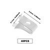 EMSea 40PCS Shelf Bracket Clips Aluminum Alloy Adjustable Pilaster Shelf