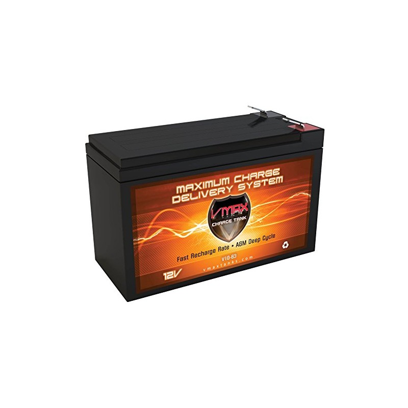 VMAXTANKS V10-63 12 Volt 10AH AGM Deep Cycle 12V SLA