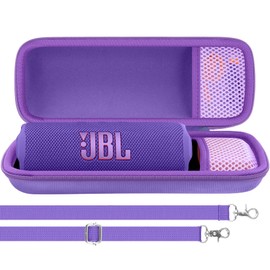 Aenllosi for JBL Flip 7/Flip 6/Flip 5 Portable Bluetooth Speaker Hard Travel Protective Storage Case,Case Only (Purple)
