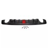 ZXMT Carbon Fiber Style Rear Bumper Diffuser Lip W/ LED