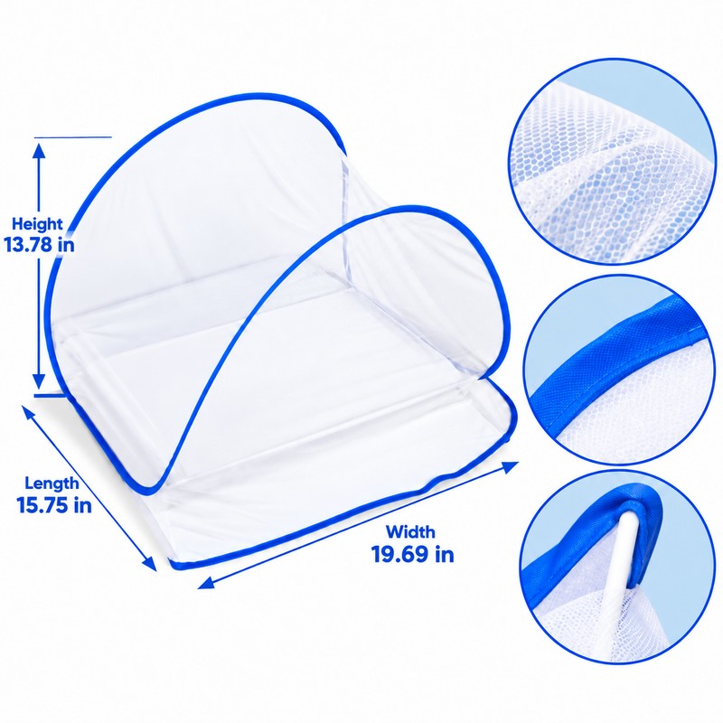 Portable Pop-Up Mosquito Net Head Cover – Fine Mesh Face