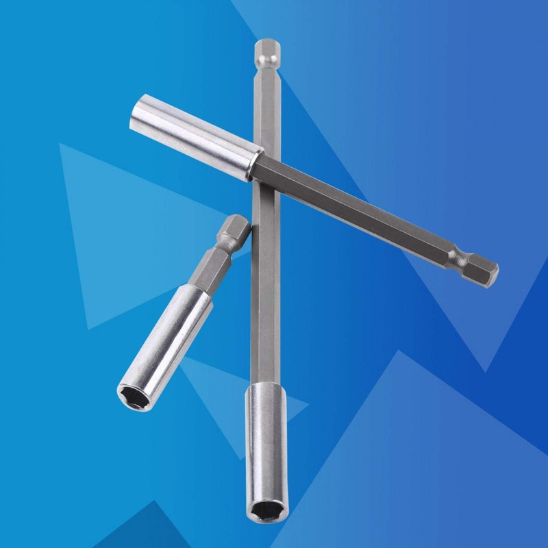 3-Piece Extension Rod Carbon Steel + CRV, 1/4 Inch Hex