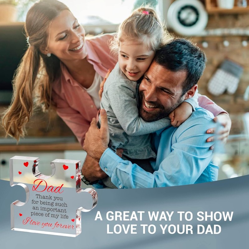 Engraved Acrylic Block Puzzle - Cool Father's Day Presents from