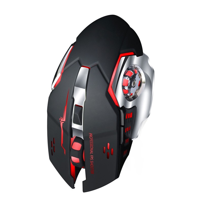 Thunder Wolf Q13 Charging Mute Wireless Mouse Gaming Business Luminous