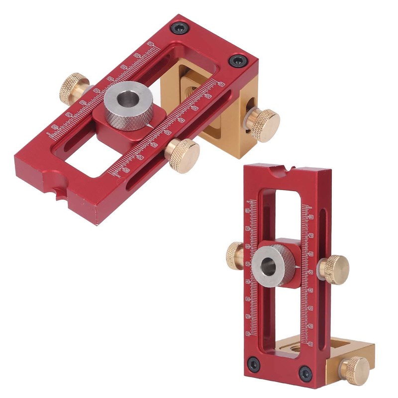 Drill Hole Guide Jig, 6Pcs Cross Flat Hole Puncher Drilling