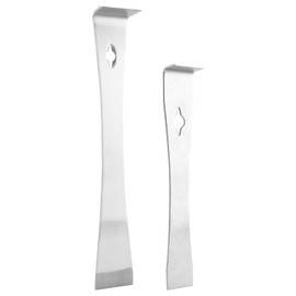 2Pcs Stainless Steel Pry Bar Scraper Set, 7-1/4" & 9-1/4" Flat Pry Bar Small Trim Puller Multi-Purpose Pry Tool Beekeeping Hive Scraper, Bee Hive Hand Tool