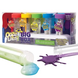 Thames & Kosmos Ooze Labs: Big Box of Science | 5 Fun, Simple, Safe STEM Experiments | DIY Slimes, Crystal Feather, Instant Snow, Oobleck | Great Party Favors, Easter Basket Goodie, Stocking Stuffers