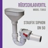 Kessel Staufix 73053 U-Odour Trap with Check Valve for Heating
