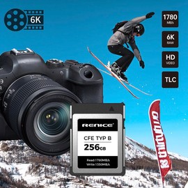 RENICE 256GB CFexpress Card Type B -Up to 1780MB/s Read Speed- RAW 6K HD Video for Professional Camera Photographers