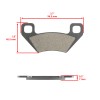 Celox Front Rear Brake Pads for Arctic Cat 650 Auto