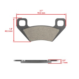 Celox Front Rear Brake Pads for Arctic Cat 650 Auto Utility V2 4X4 2004 2005 2006