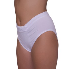 Vulvar Varicosity and Prolapse Support Brief with Groin Compression Bands - White - 3x