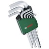 Bosch 9 Piece Allen Key Set (With Ball Head For
