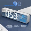 LED Digital Alarm Clock for Bedroom Electronic Clock with Thermometer