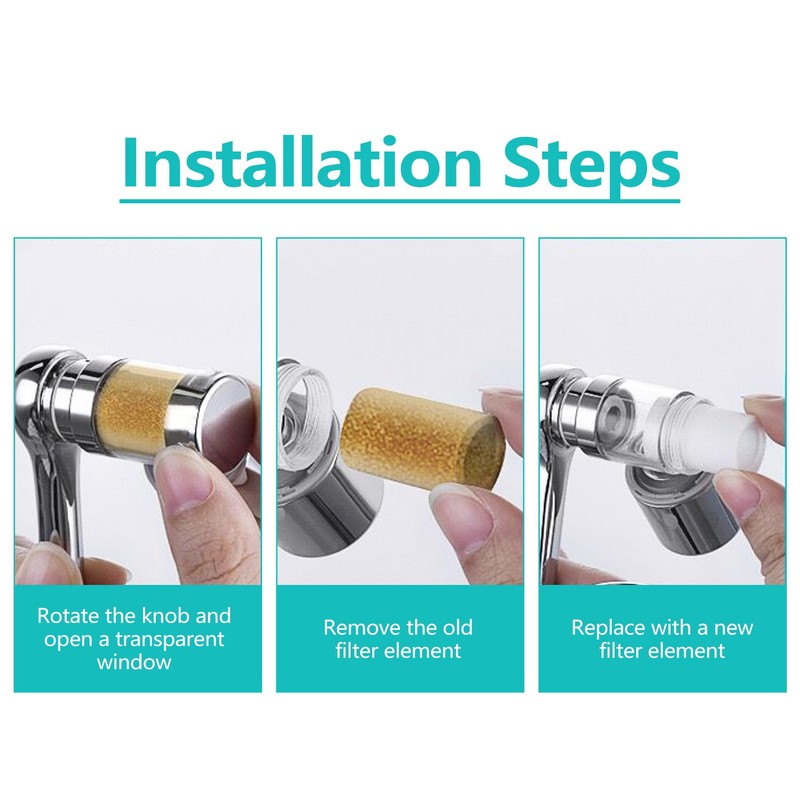HAPPUP 5Pcs Filter Elements, for 1080°Swivel Faucet Aerator Extension with