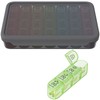 WELLGRO Pill Box for 7 Days, Pill Box, 4 Compartments