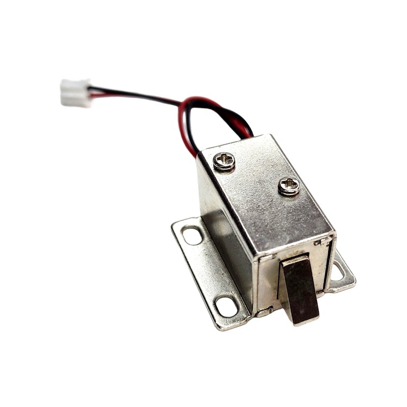 12V Electric Solenoid Lock – Fail-Unlocked Cabinet Door Lock, Normally