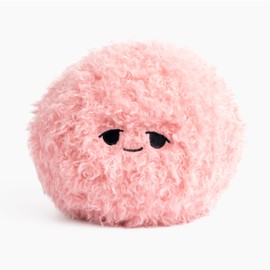 HUGIMALS The Hug Ball - 3 lb Weighted Ball for Sensory Play Pink Plush with Fun “Happy/Sleepy” Faces for Emotional Regulation, Social Emotional Learning, Relaxation, Comfort, Education Ages 2+