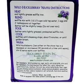 Huckleberry Haven's Wild Huckleberry Waffle Mix 15 oz