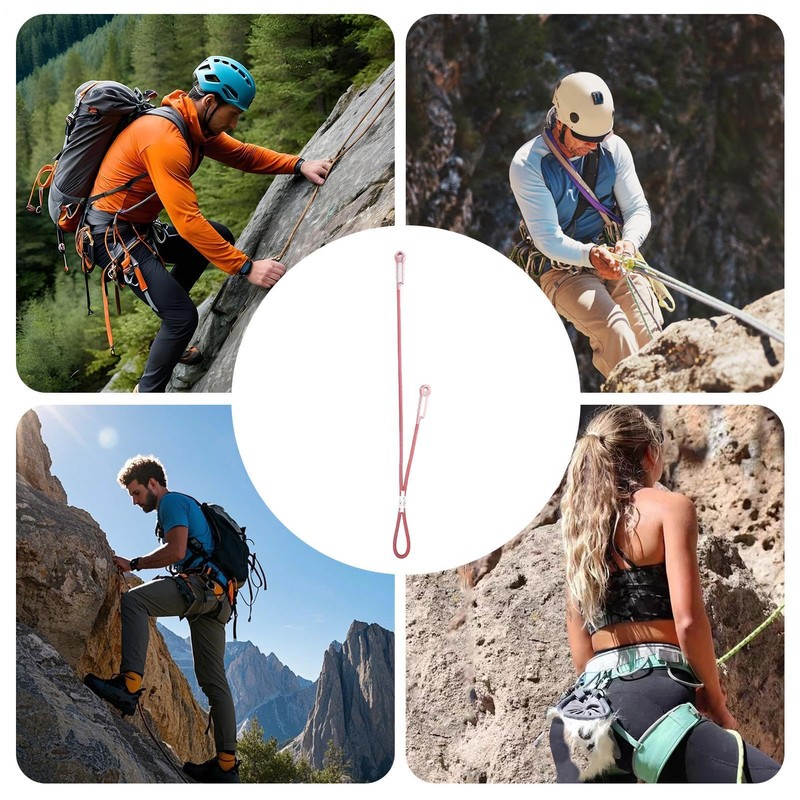 Climbing Rope,Prusik Loops Rappelling Rope - Wear Resistant Rescue Protection